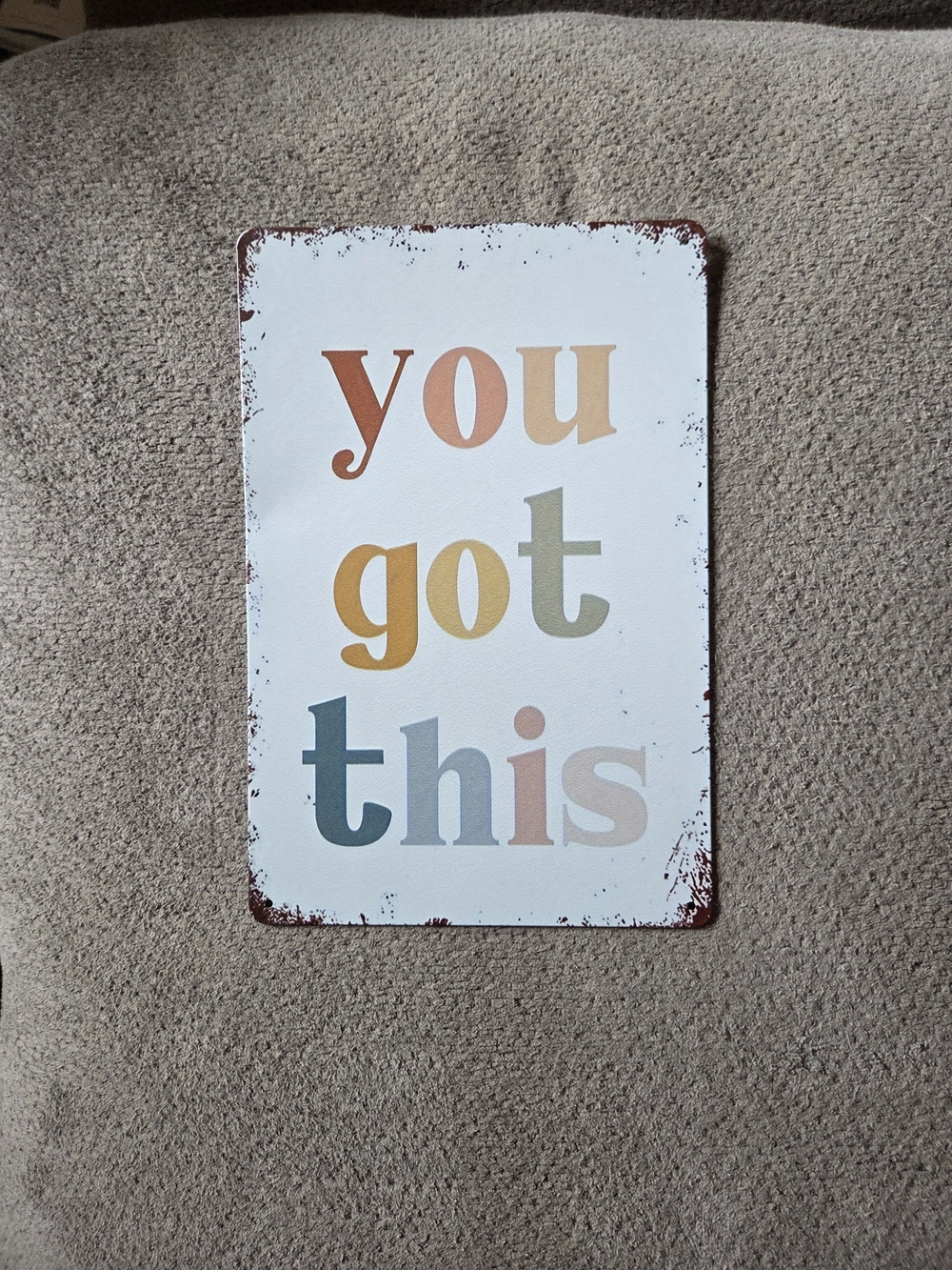 You Got This Wall Sign - Multicolor Inspirational Plaque Metal